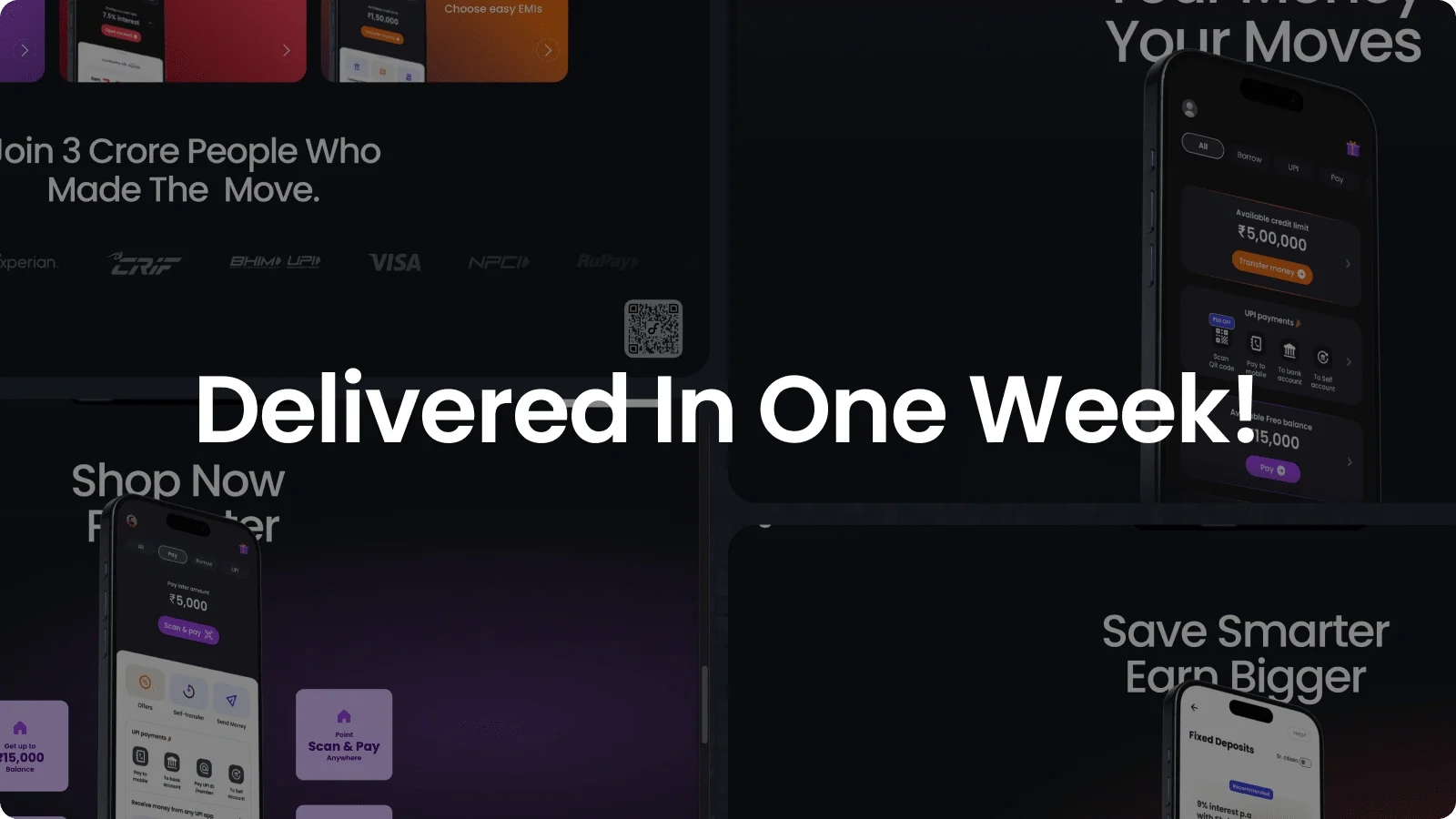 The full dynamic site, designed and shipped in a single week.